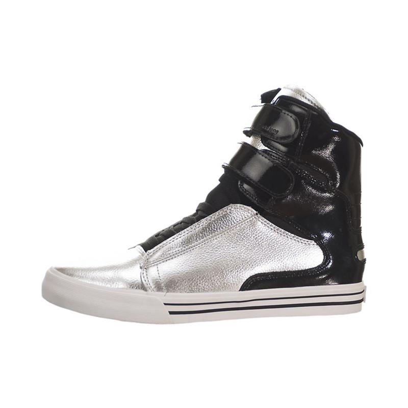 Supra SOCIETY II Sneaker High Damen Schwarz Silber Deutschland AKBMU3247